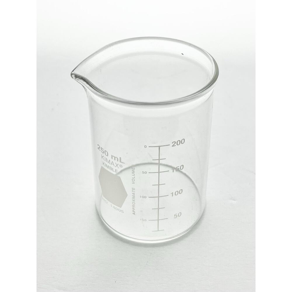 Set of 6 Kimax Kimble 250 ml Glass Beaker No. 14005 Chemistry Science - Picture 6 of 8